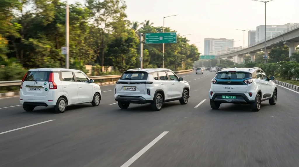 Alternative Fuel Vehicles India 2026: CNG, Hybrid & EV Hit Record 40%