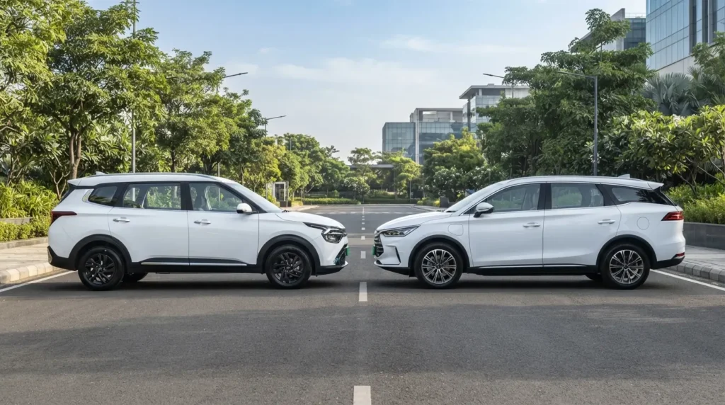 Kia Carens Clavis EV vs BYD eMAX 7: Which Electric MPV Wins?