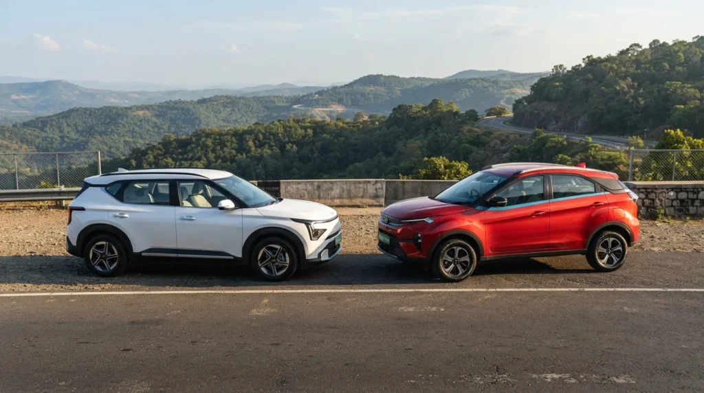 Kia Syros EV vs Tata Nexon EV 2026: Range, Price & Features Compared