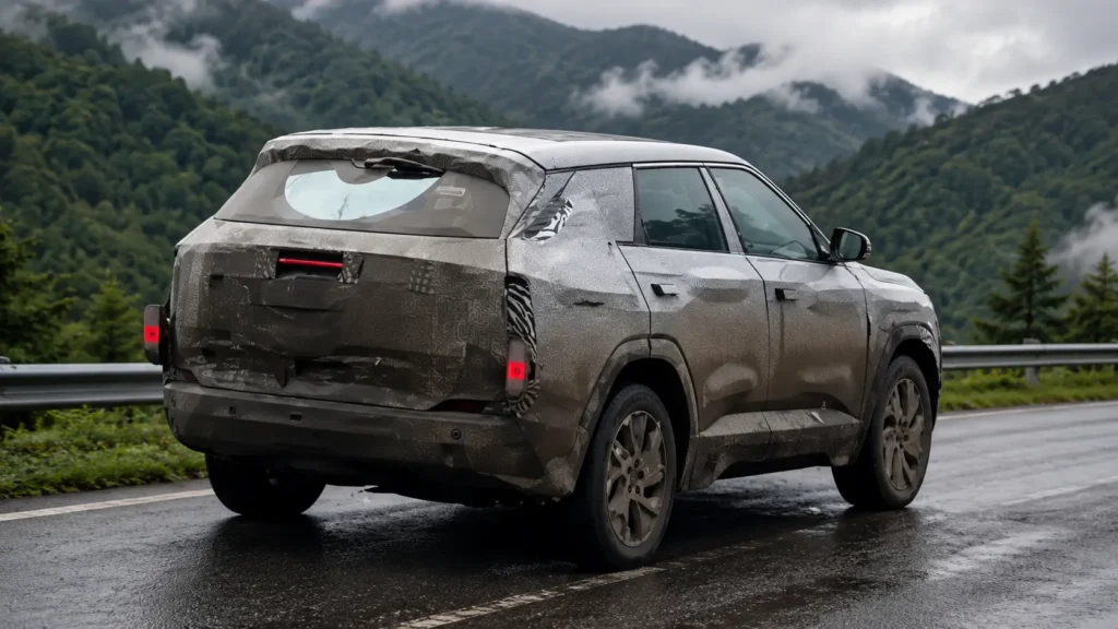 Mahindra BE 07 Exterior Design Revealed in Latest Spy Shots
